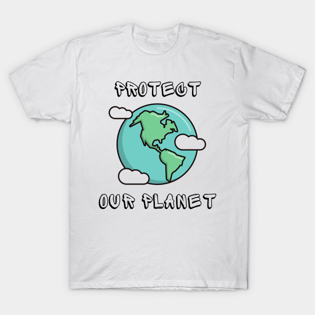 Protect Earth Ocean Sea Shirt Planet Greta Mother Earth Thunberg Cute Recycle Funny Mother Earth Water Plastic Eco Climate Change SOS Help Pollution Nature Ozone Environment Cute Funny Gift Idea by EpsilonEridani